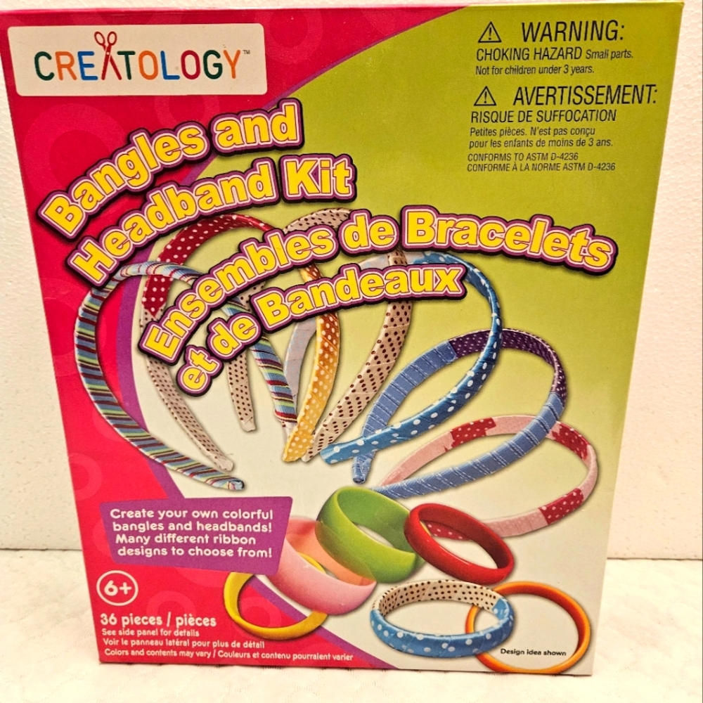 Creatology Bangles and Headband Kit - New in Box - Ages 6+